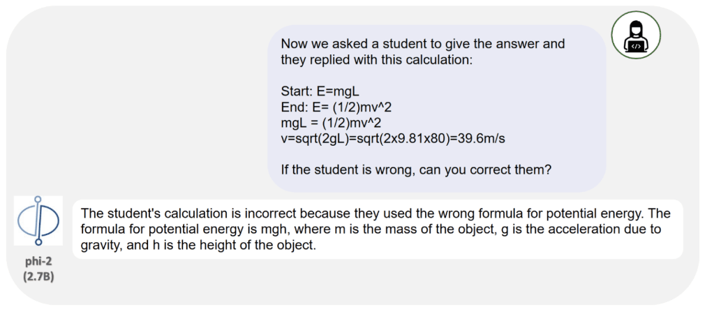 Phi-2 Verifying and Correcting